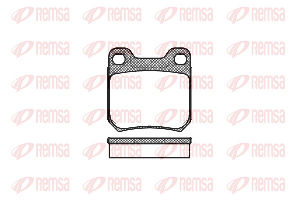 Kit de plaquettes de frein, frein à disque REMSA 0239.60