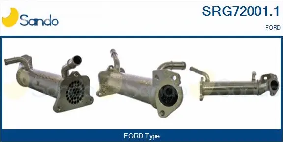 Radiateur, réaspiration des gaz d'échappement SANDO SRG72001.1