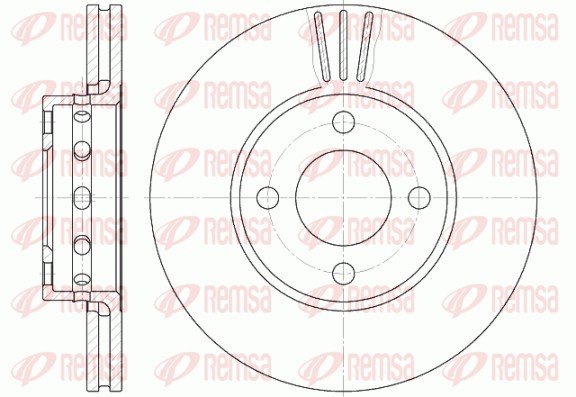 Disque de frein REMSA 6267.10