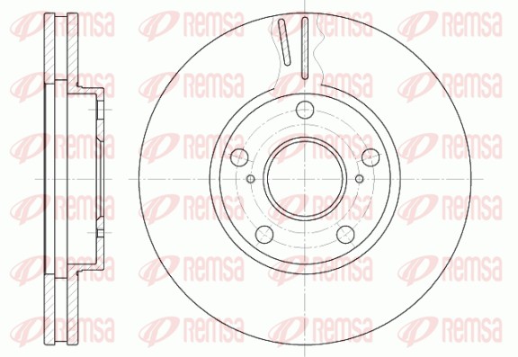 Disque de frein REMSA 6842.10