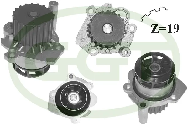 Pompe à eau, refroidissement du moteur GGT PA12795