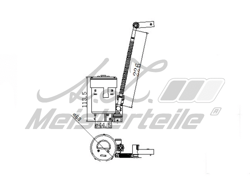 Filtre à carburant A.Z. Meisterteile AZMT-41-020-1465