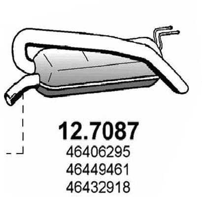 Silencieux arrière ASSO 12.7087