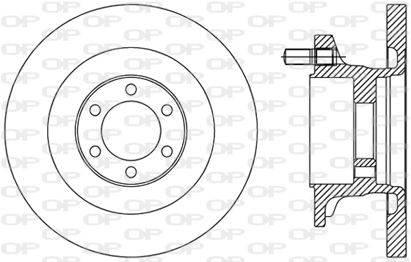 Disque de frein OPEN PARTS BDA2494.10