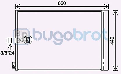Condenseur, climatisation BUGOBROT 62-MS5700