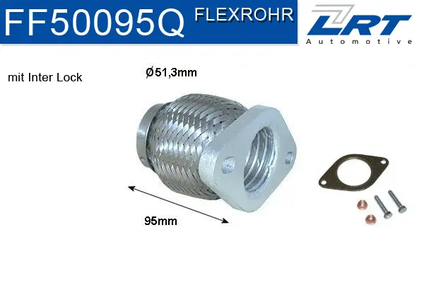 Tuyau flexible, échappement LRT FF50095Q