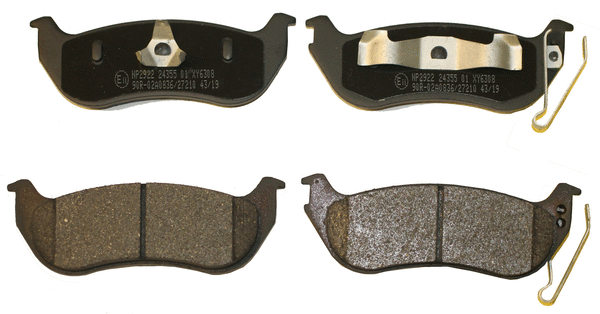 Kit de plaquettes de frein, frein à disque National NP2922