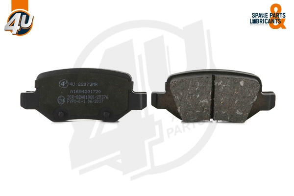 Kit de plaquettes de frein, frein à disque 4U Autoparts 22073MR