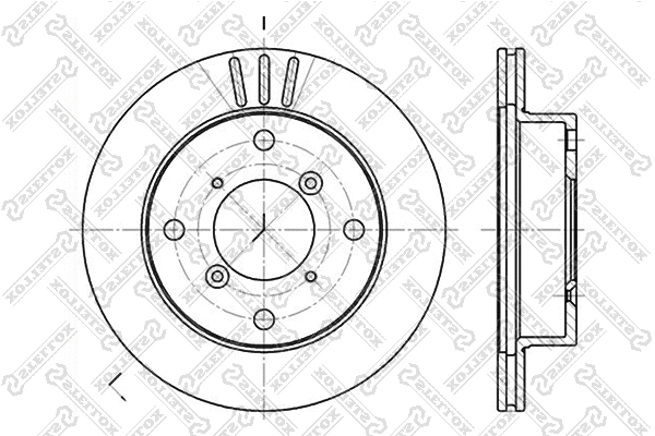Disque de frein STELLOX 6020-5205V-SX