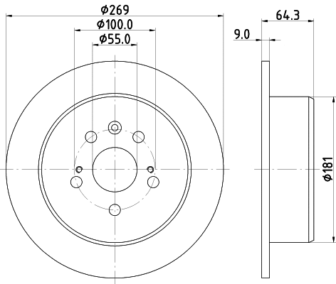 Disque de frein MINTEX MDC1190