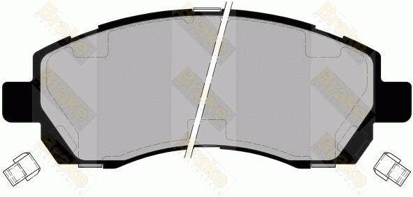 Kit de plaquettes de frein, frein à disque Brake ENGINEERING PA1397