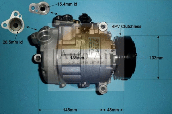 Compresseur, climatisation AUTO AIR GLOUCESTER 14-0041P