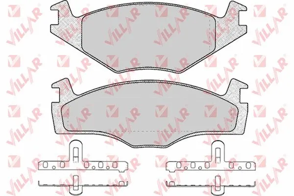 Kit de plaquettes de frein, frein à disque VILLAR 626.0225