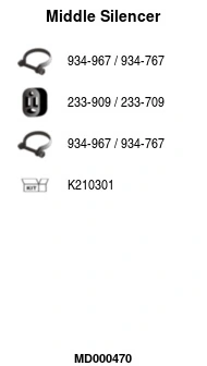 Silencieux central FA1 MD000470