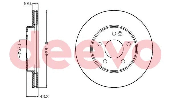 Disque de frein DEEVO BD29180