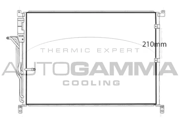 Condenseur, climatisation AUTOGAMMA 107678