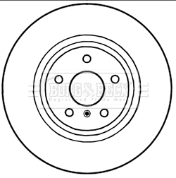 Disque de frein BORG & BECK BBD5225
