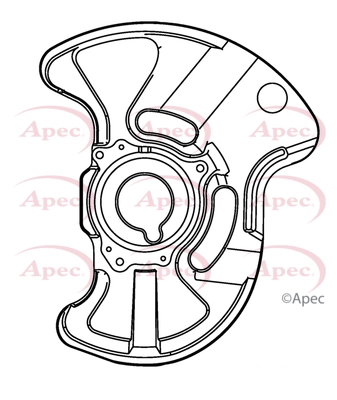 Déflecteur, disque de frein APEC ASG1167