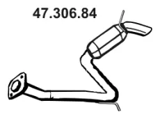 Silencieux arrière EBERSPÄCHER 47.306.84
