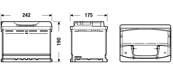 Batterie de démarrage EXIDE EA601
