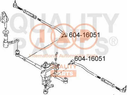 Rotule de barre de connexion IAP QUALITY PARTS 604-16051