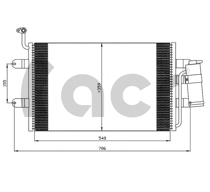 Condenseur, climatisation ACR 300370