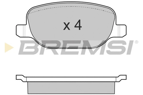 Kit de plaquettes de frein, frein à disque BREMSI BP3024