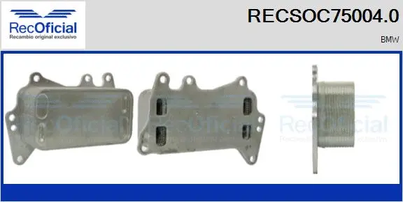 Radiateur d'huile RECOFICIAL RECSOC75004.0