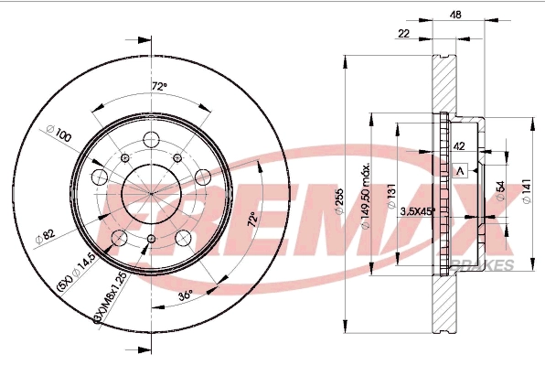Disque de frein FREMAX BD-2090