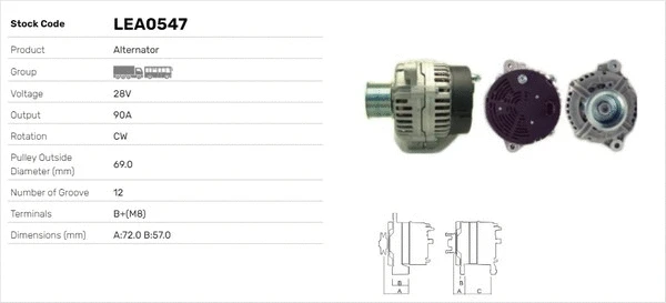 Alternateur LUSA LEA0547