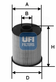Filtre à carburant UFI 26.077.00