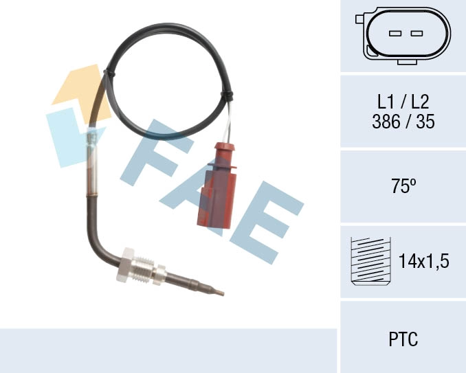 Capteur, température des gaz FAE 68121