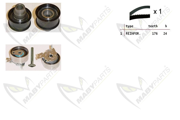 Kit de courroie crantée MABYPARTS OBK010204