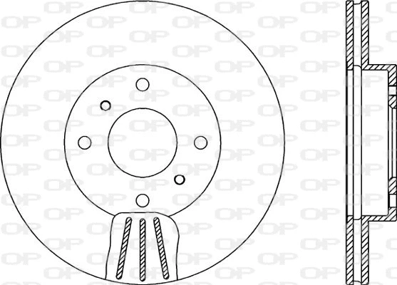 Disque de frein OPEN PARTS BDA1885.20