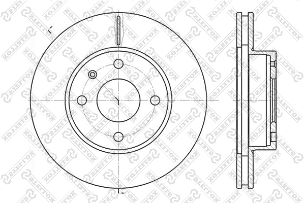 Disque de frein STELLOX 6020-2529V-SX