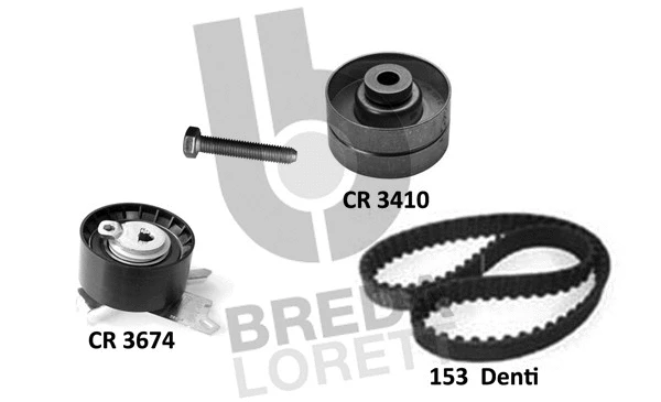 Kit de courroie crantée BREDA LORETT KCD0772