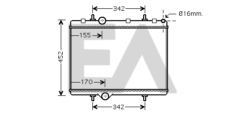 Radiateur, refroidissement du moteur EACLIMA 31R55047