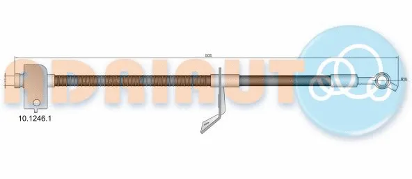 Flexible de frein ADRIAUTO 10.1246.1