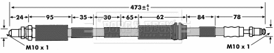 Flexible de frein BORG & BECK BBH7325