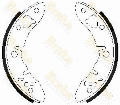 Jeu de mâchoires de frein Brake ENGINEERING SH2028