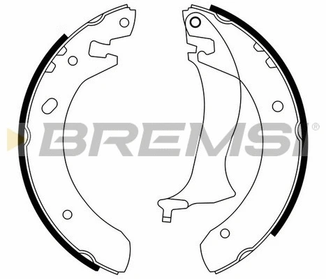 Jeu de mâchoires de frein BREMSI GF0436
