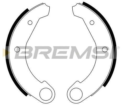Jeu de mâchoires de frein BREMSI GF0092