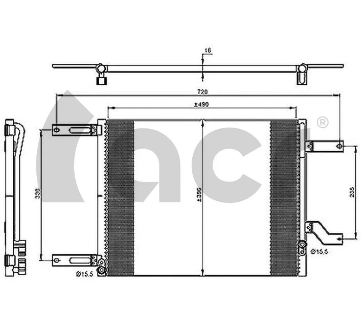 Condenseur, climatisation ACR 300155