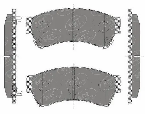 Kit de plaquettes de frein, frein à disque SCT - MANNOL SP 646 PR