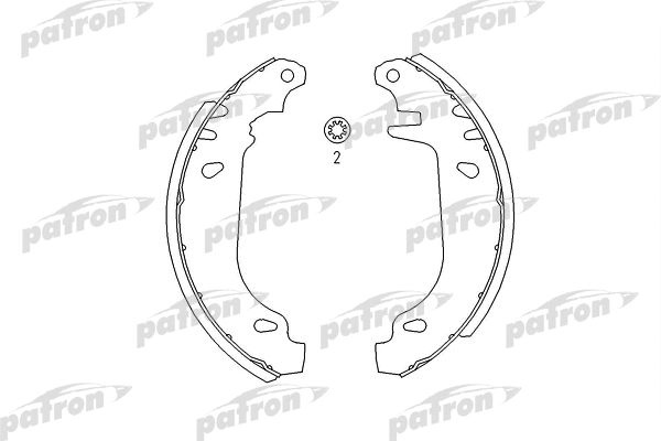 Jeu de mâchoires de frein PATRON PSP243