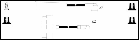 Kit de câbles d'allumage LEMARK HOES789
