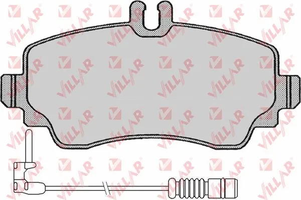 Kit de plaquettes de frein, frein à disque VILLAR 626.0670A