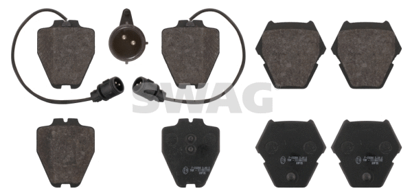 Kit de plaquettes de frein, frein à disque SWAG 32 91 6763