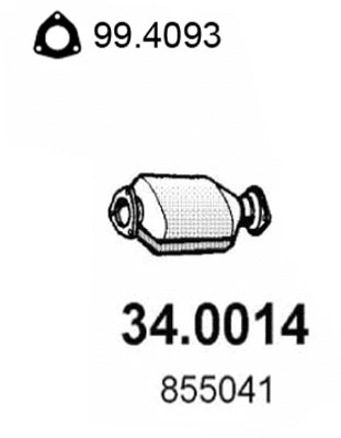 Catalyseur ASSO 34.0014