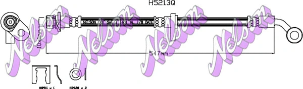 Flexible de frein KAWE H5213Q